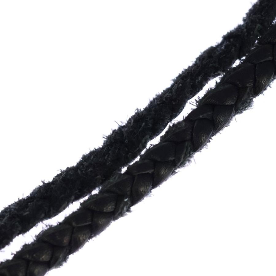 CHROME HEARTS（クロムハーツ） LEATHER BRAID SCROLL ネックレス