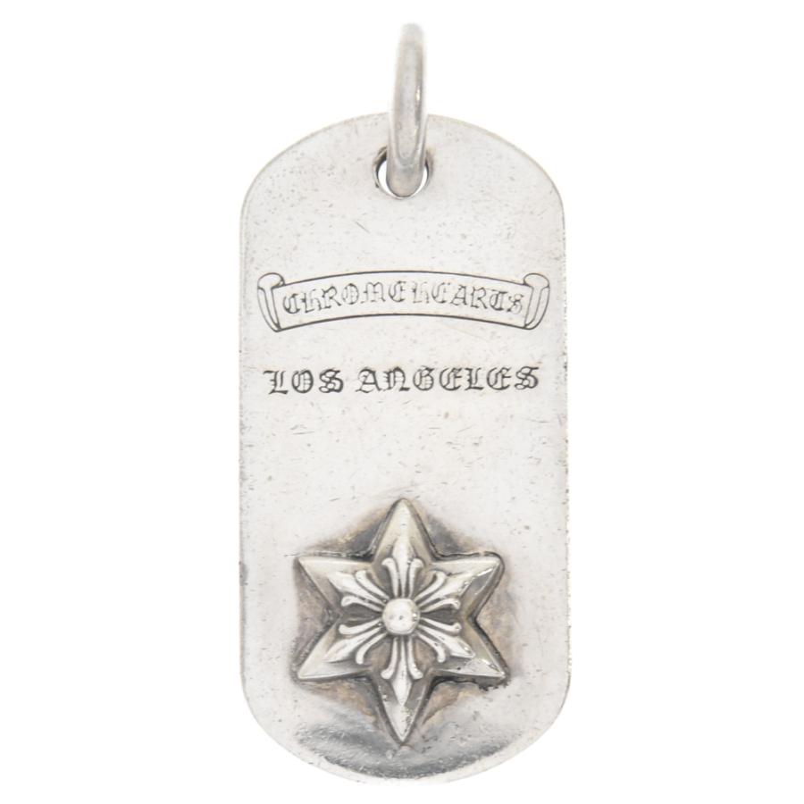 CHROME HEARTS クロムハーツ LOS ANGELS レイズドスタードッグタグ 
