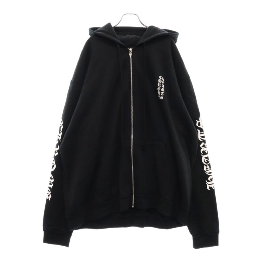 CHROME HEARTS クロムハーツ SWTSHRT HD ZIP アームロゴプリントジップ 