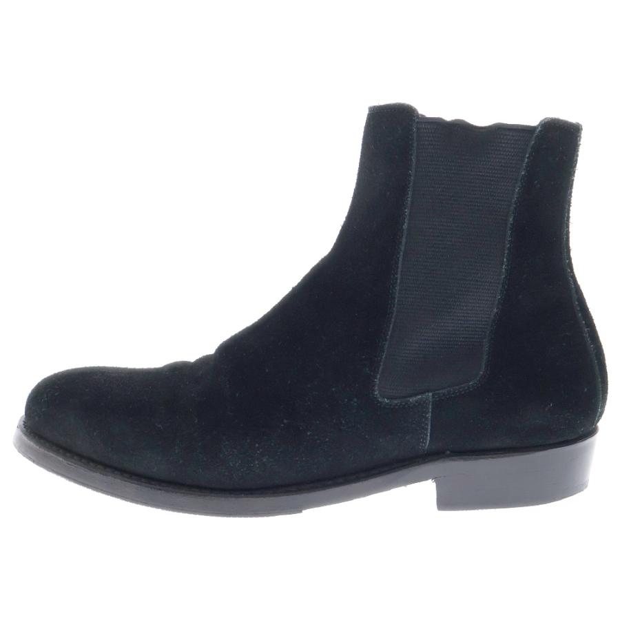 UNUSED アンユーズド サイドゴア スエード ヒールブーツ ブラック 0490  