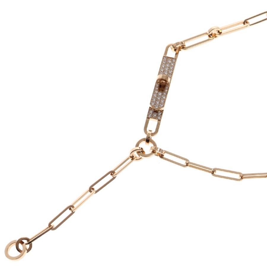 HERMES（エルメス） K18PG ケリーチェーン ダイヤモンド ラリアット