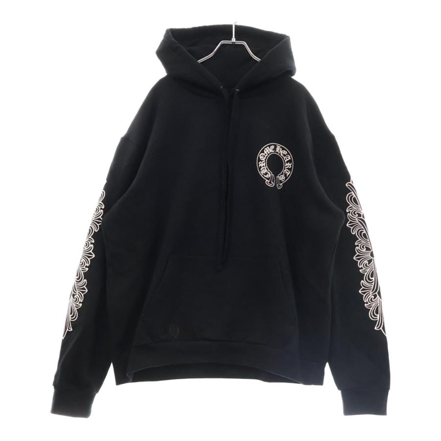 CHROME HEARTS クロムハーツ HORSESHOE HOODIE 袖フローラル ホース 