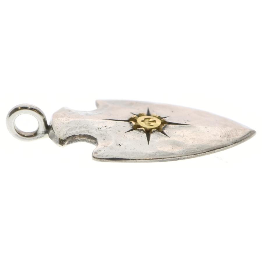 ゴローズ似、2点トップのみ goro's ゴローズ メタル付き矢じり大 ペンダントトップ シルバー