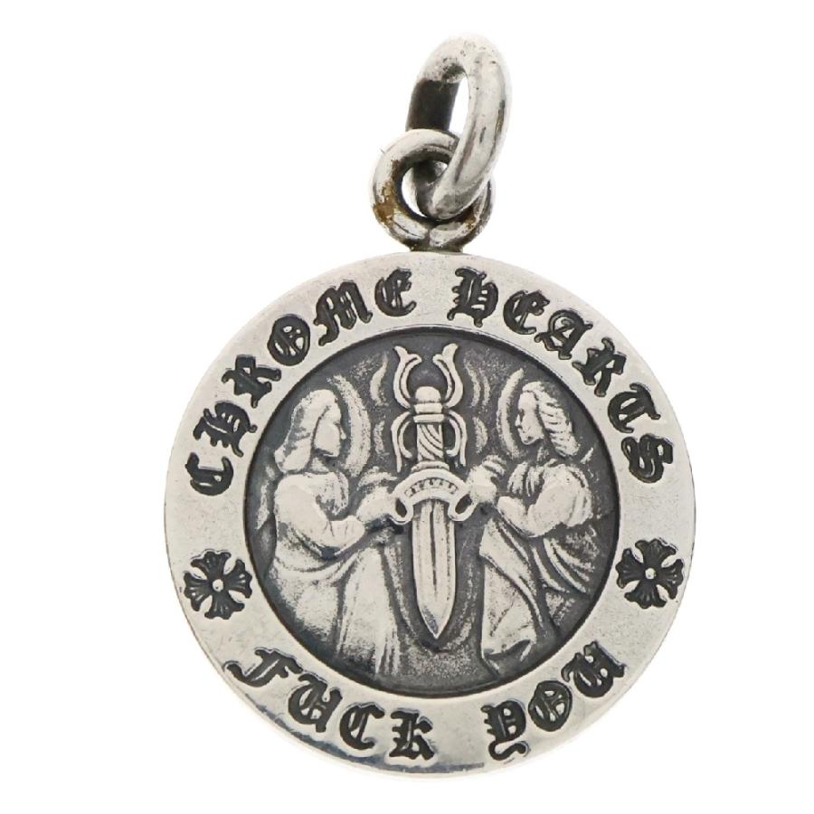 CHROME HEARTS クロムハーツ CHRM ANGL MDL V1 エンジェルメダルチャーム ペンダントトップ シルバーBCA229 CHROME HEARTS（クロムハーツ） CHRM ANGL MDL V1 エンジェルメダル