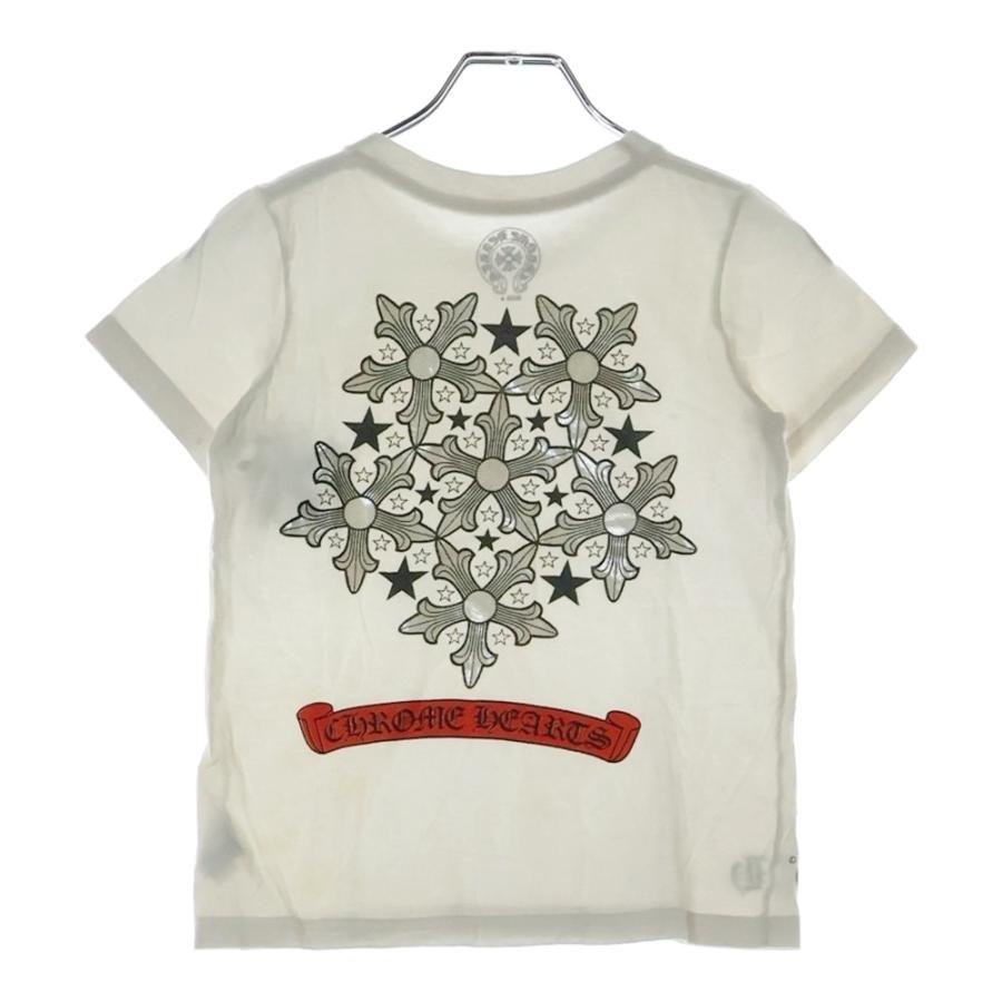 クロムハーツ スクロールラベル ロゴ プリント tシャツ S ホワイト 白