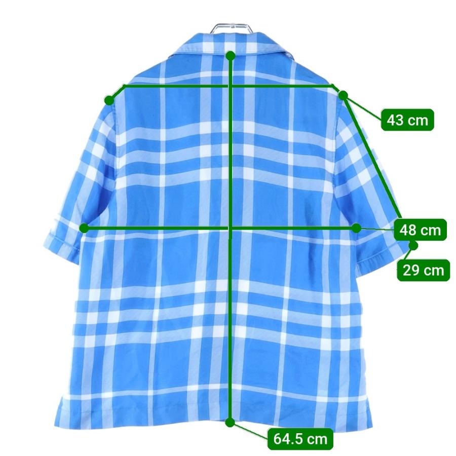BURBERRY（バーバリー） バーバリーチェック柄 シルク半袖シャツ