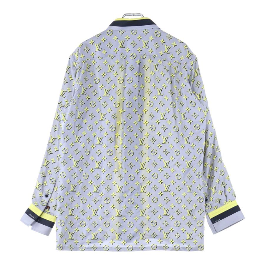 LOUIS VUITTON（ルイ・ヴィトン） ブランドロゴ総柄 長袖シャツ グレー