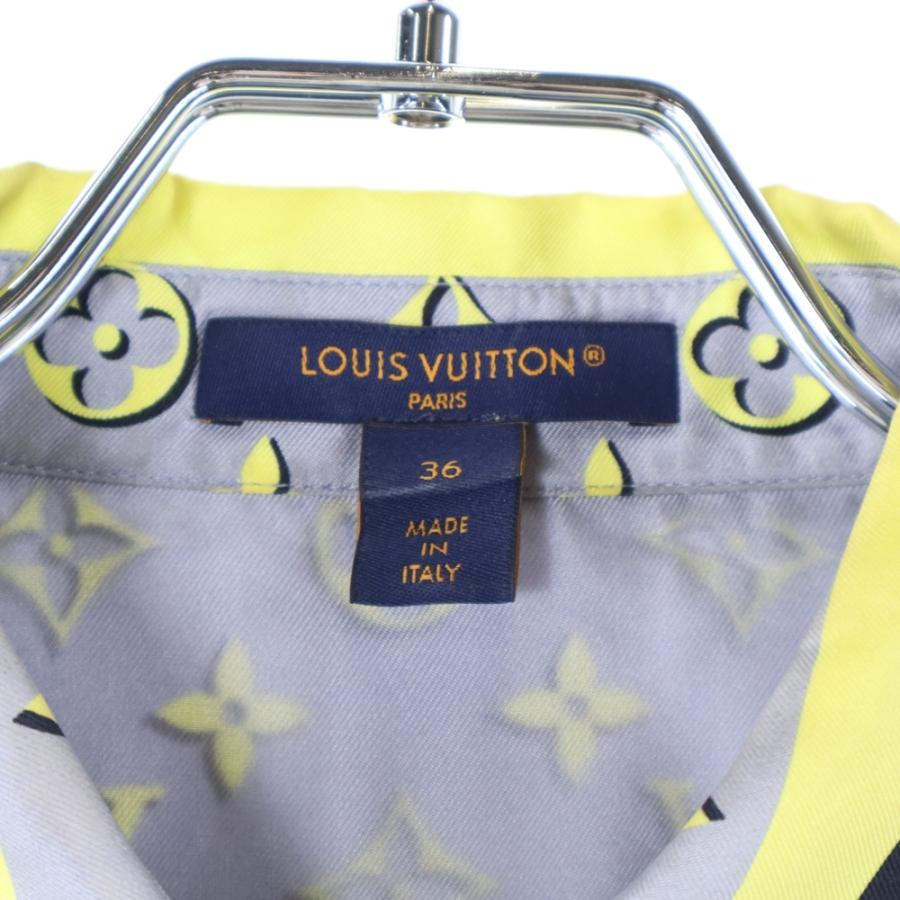 LOUIS VUITTON（ルイ・ヴィトン） ブランドロゴ総柄 長袖シャツ グレー