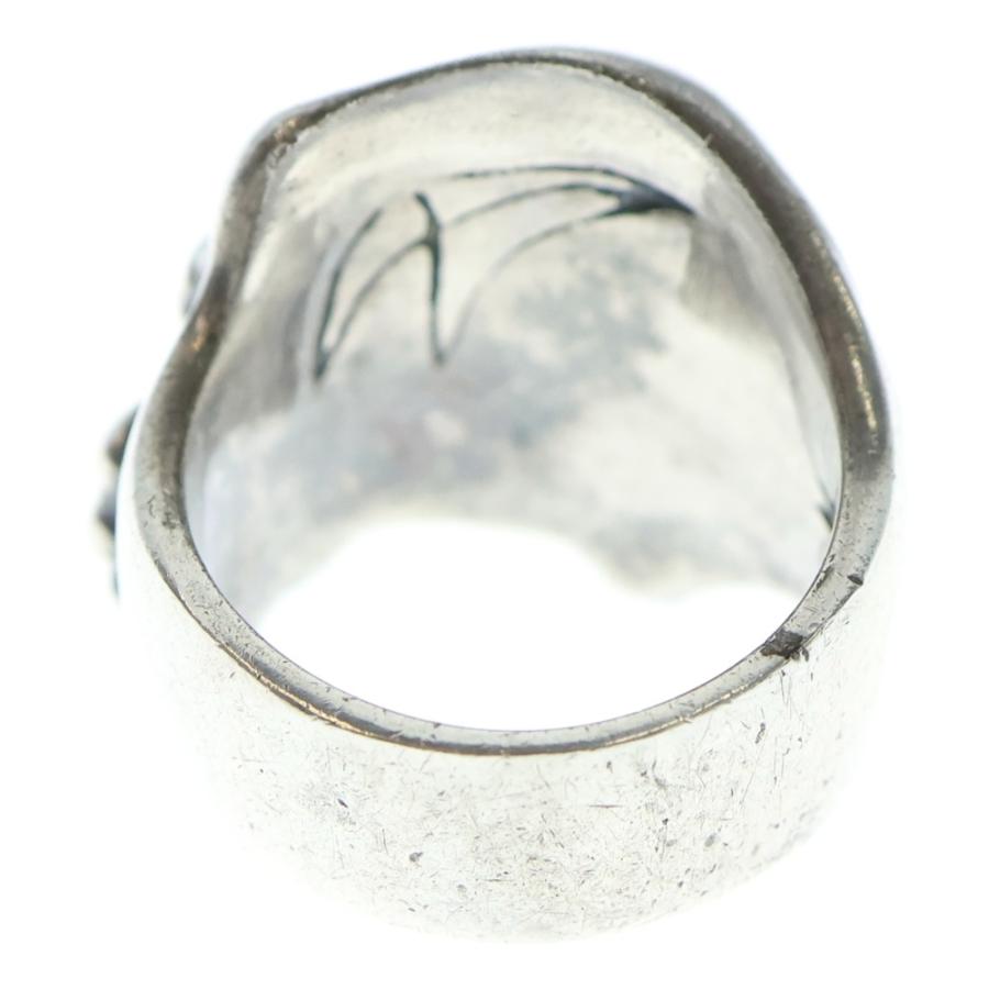 CRAZY PIG クレイジーピッグ THREE QUARTER SKULL & CROSSBONES RING