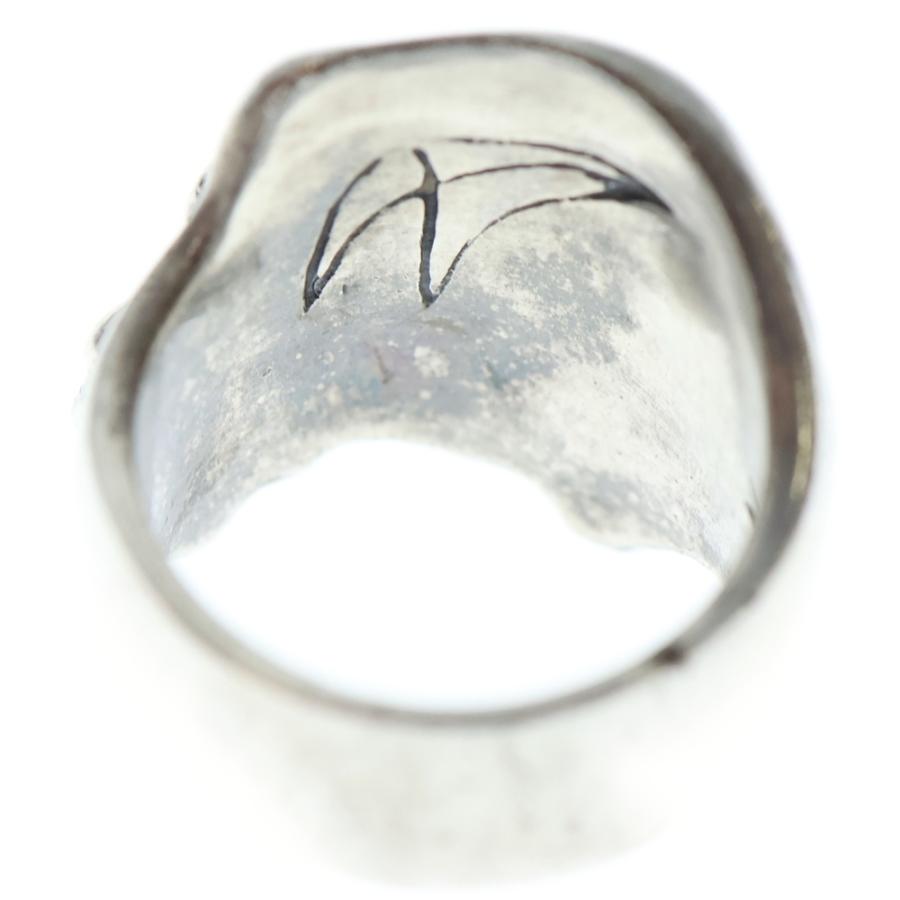 CRAZY PIG クレイジーピッグ THREE QUARTER SKULL & CROSSBONES RING