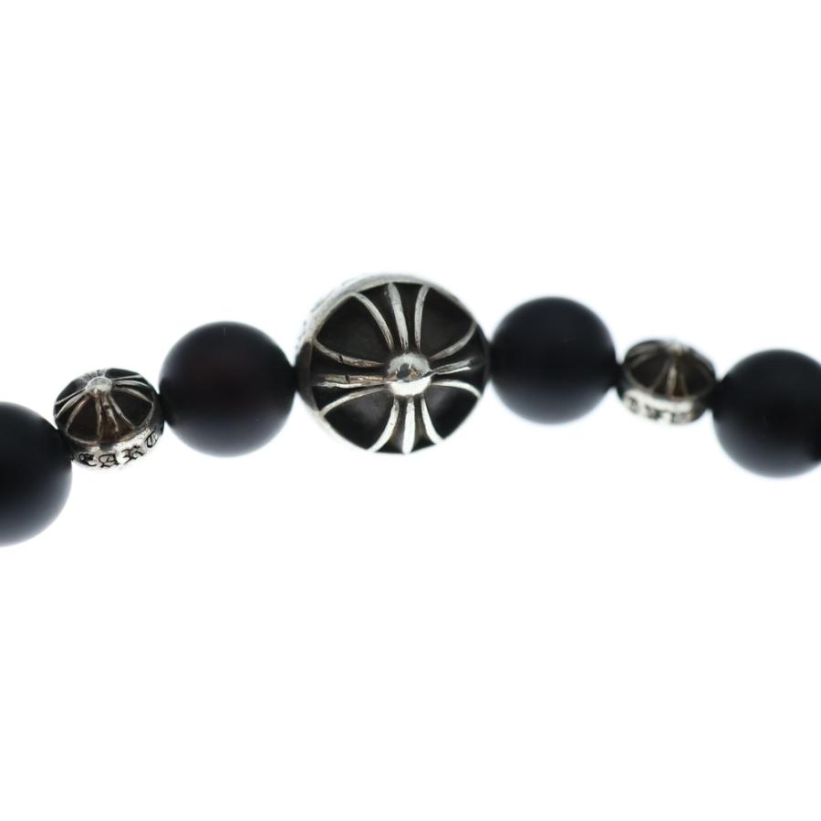 クロムハーツ　ビーズ　ブレスレット 8mm CHROME HEARTS】クロムハーツ ビーズブレスレット 8mm マッドブラック
