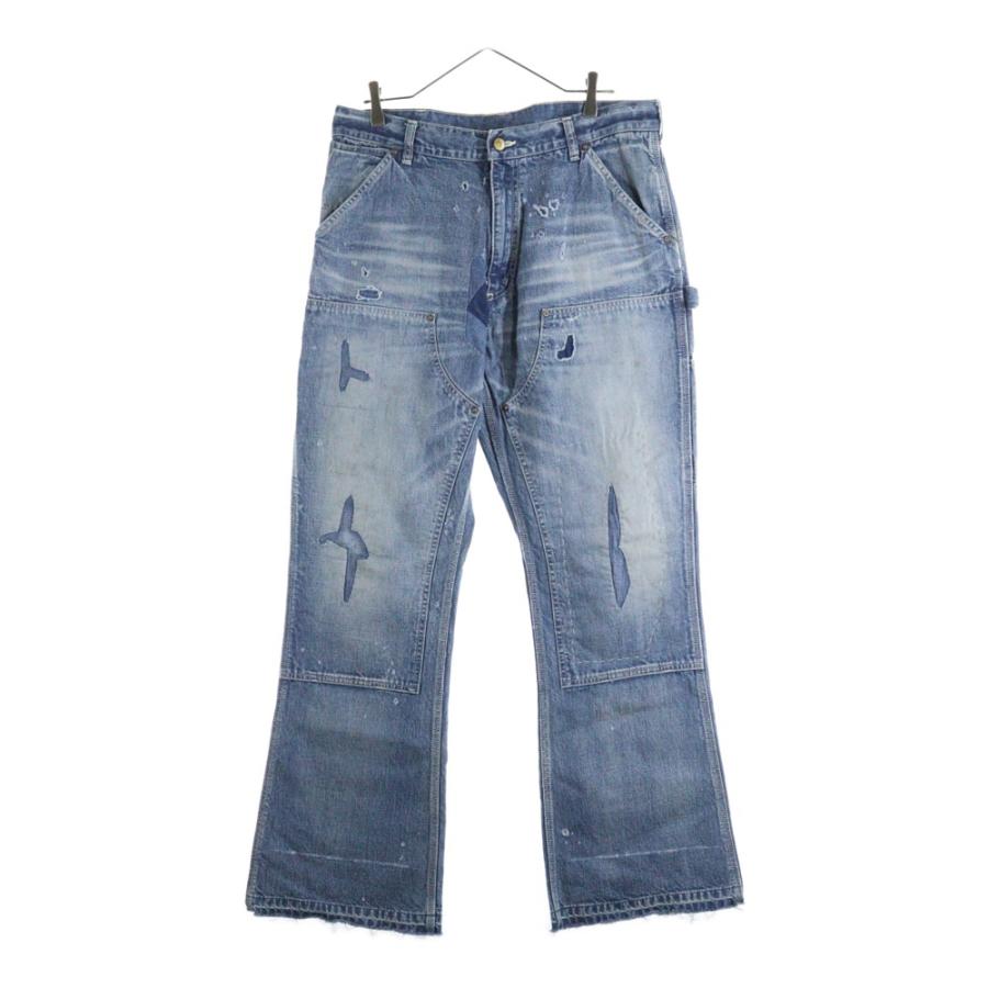 SAINT MICHAEL セントマイケル 24AW DOUBLE KNEE DENIM BLUEデニム