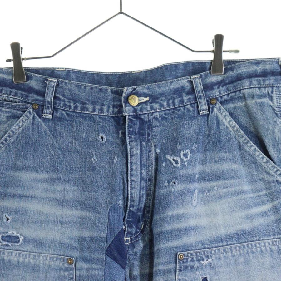 SAINT MICHAEL セントマイケル 24AW DOUBLE KNEE DENIM BLUEデニム