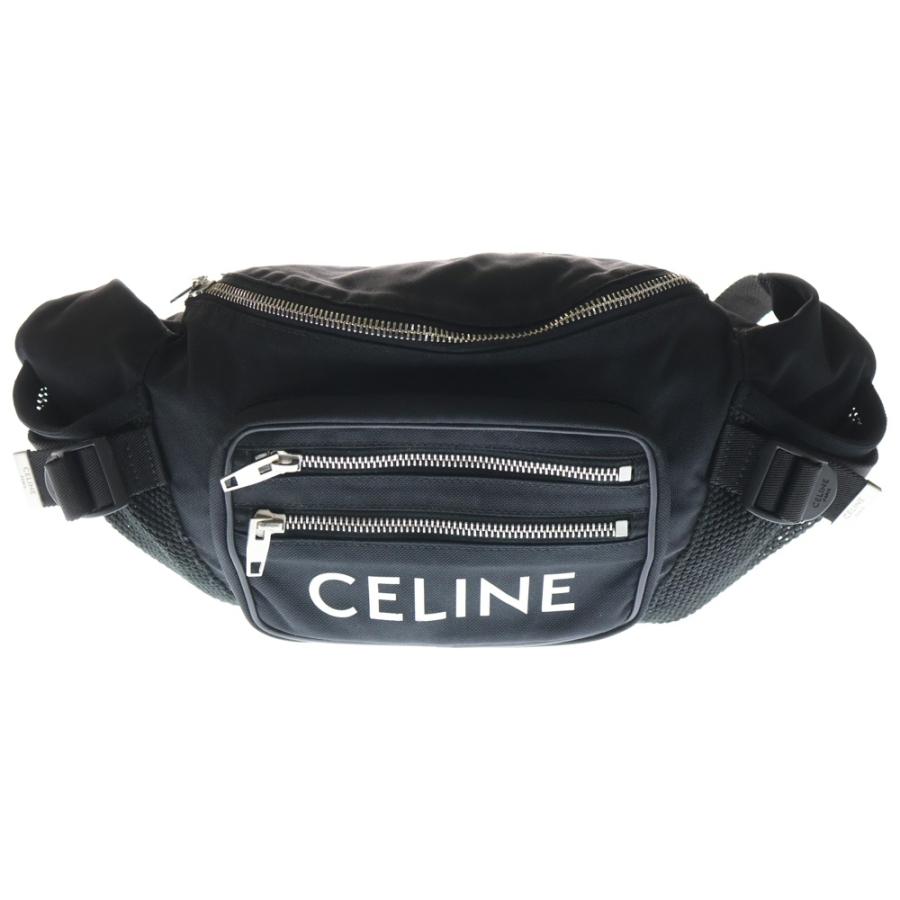 CELINE（セリーヌ） Large Zipped Belt Bag ロゴプリント ショルダー
