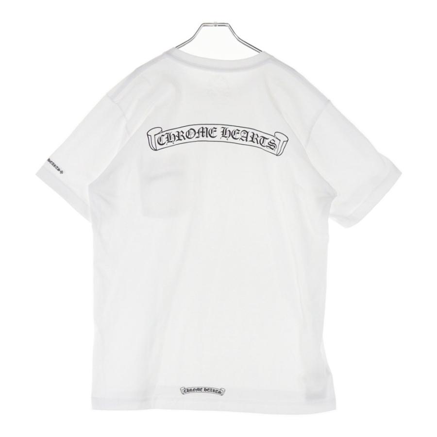 クロムハーツ スクロールラベルプリント Vネック半袖Tシャツ グレー L Chrome Hearts グレー Vネック Tシャツ クロムハーツ半袖TシャツV