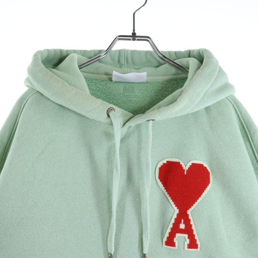 ami paris アミパリス フロントロゴワッペン プルオーバーパーカー