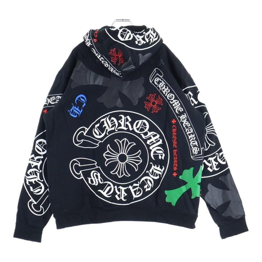 クロムハーツ 刺繍入りブラック/ホワイトジャケット CHROME HEARTS