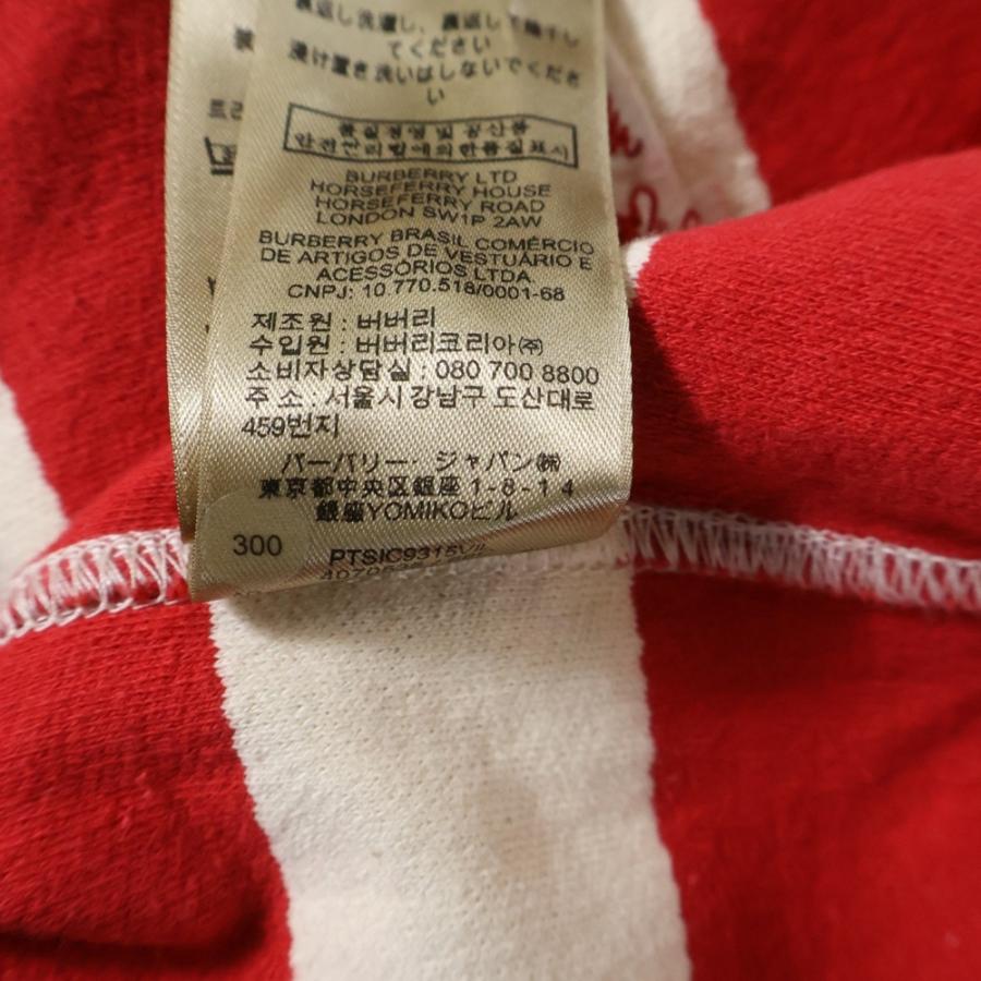 BURBERRY（バーバリー） Thornford Striped Pullover Hoodie ロゴ刺繍