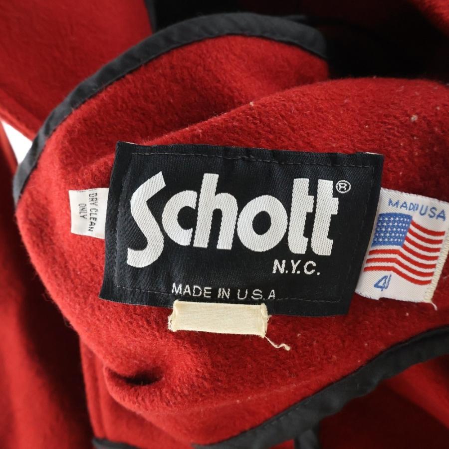 SCHOTT ショット ダッフルコート レッド : BRING Yahoo!ショップ