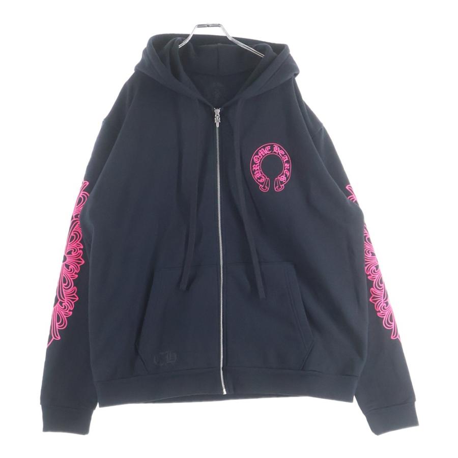 CHROME HEARTS（クロムハーツ） SWTSHRT HD ZIP バックホースシュー 袖