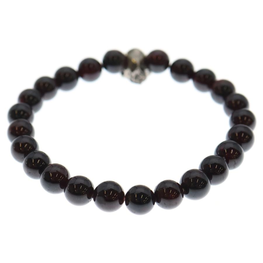 THIRTEEN DESIGNS サーティーンデザインズ スカルモチーフ ビーズブレスレット シルバー