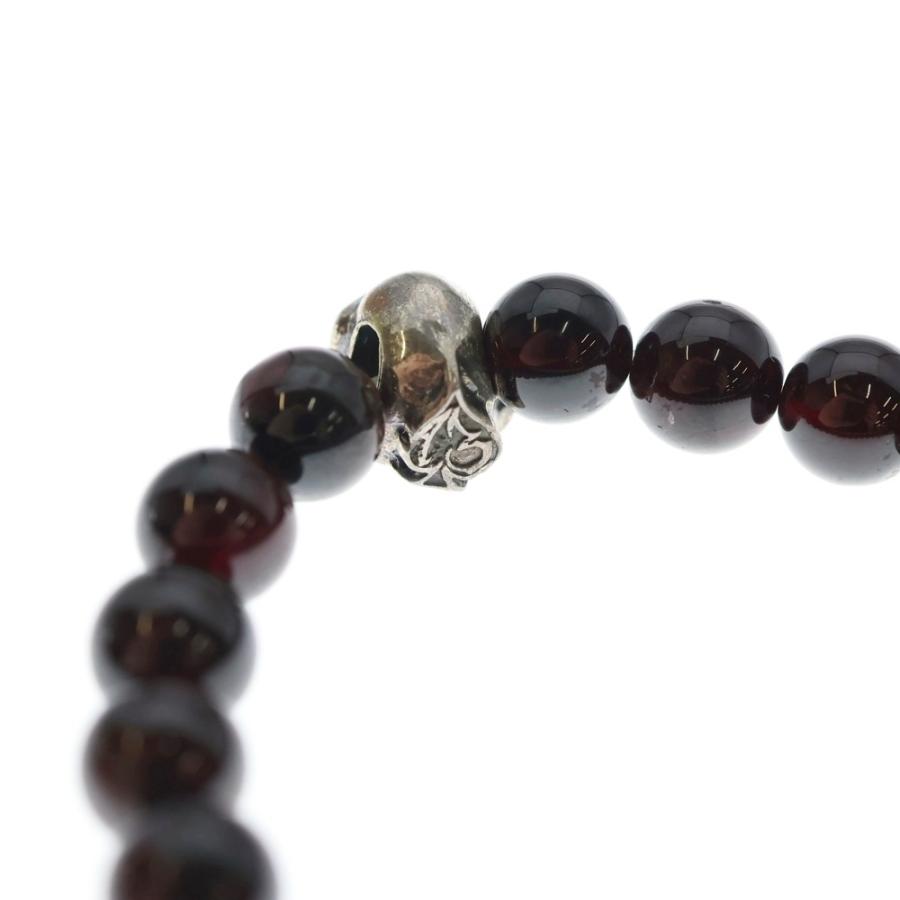 THIRTEEN DESIGNS サーティーンデザインズ スカルモチーフ ビーズブレスレット シルバー