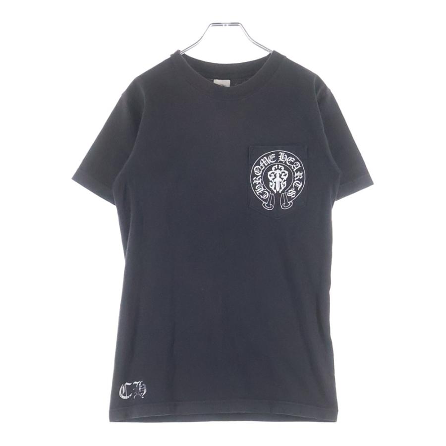 CHROME HEARTS クロムハーツ OLD American Flag Therma バックプリント 半袖カットソー Tシャツ ブラック レディース CHROME HEARTS（クロムハーツ） OLD AMERICAN FLAG TEE オールド