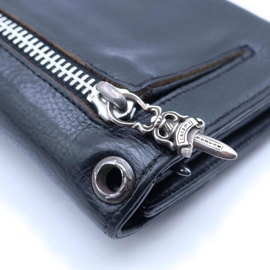 CHROME HEARTS（クロムハーツ） WAVE ウェーブ レザーウォレット 財布