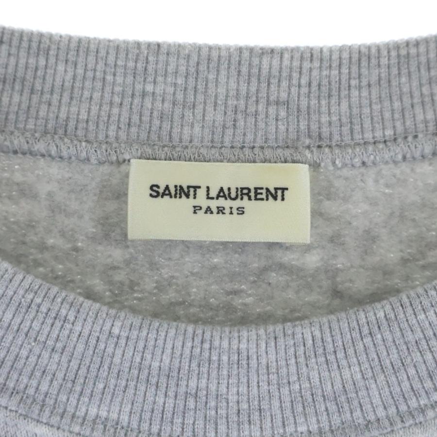 SAINT LAURENT PARIS サンローランパリ 21AW ×PEANUTS ピーナッツ スヌーピー プリント クルーネック長袖トレーナー スウェット グレー サンローランパリ 21AW ×PEANUTS ピーナッツ スヌーピー プリント