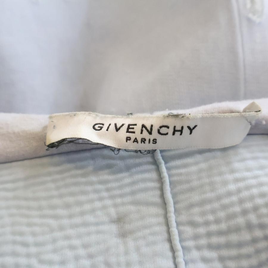 GIVENCHY（ジバンシィ） フロントロゴ デストロイ パーカー ブルー