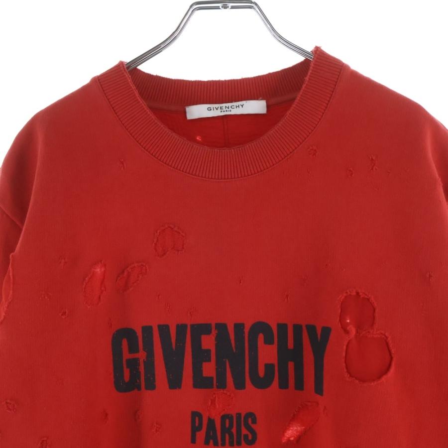 GIVENCHY（ジバンシィ） フロントロゴ デストロイ クルーネック 