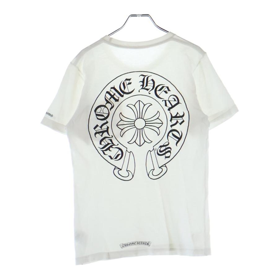 ラ*ズ様 CHROME HEARTS ホースシュー Tシャツ ホワイト CHROME HEARTS（クロムハーツ） HORSESHOE S/S TEE ホースシュー