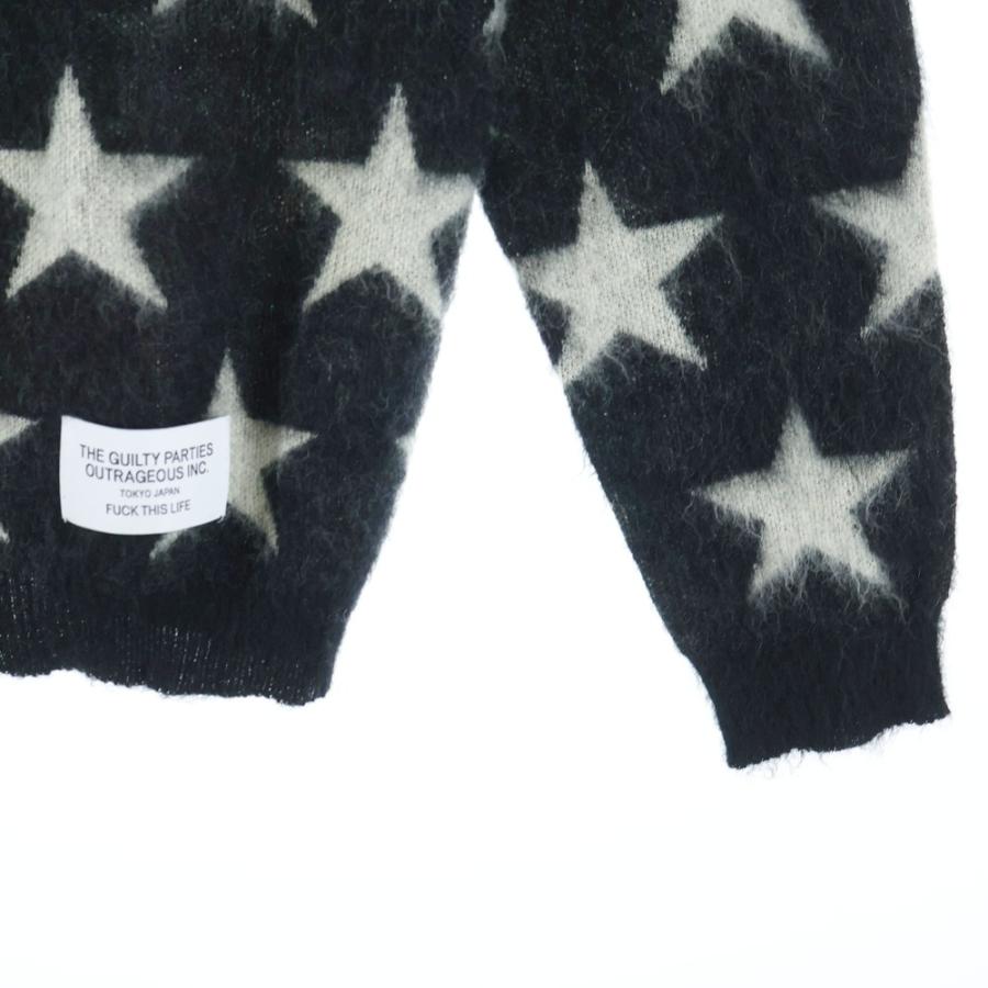 WACKO MARIA（ワコマリア） 12AW スター柄 モヘアカーディガン ニット 