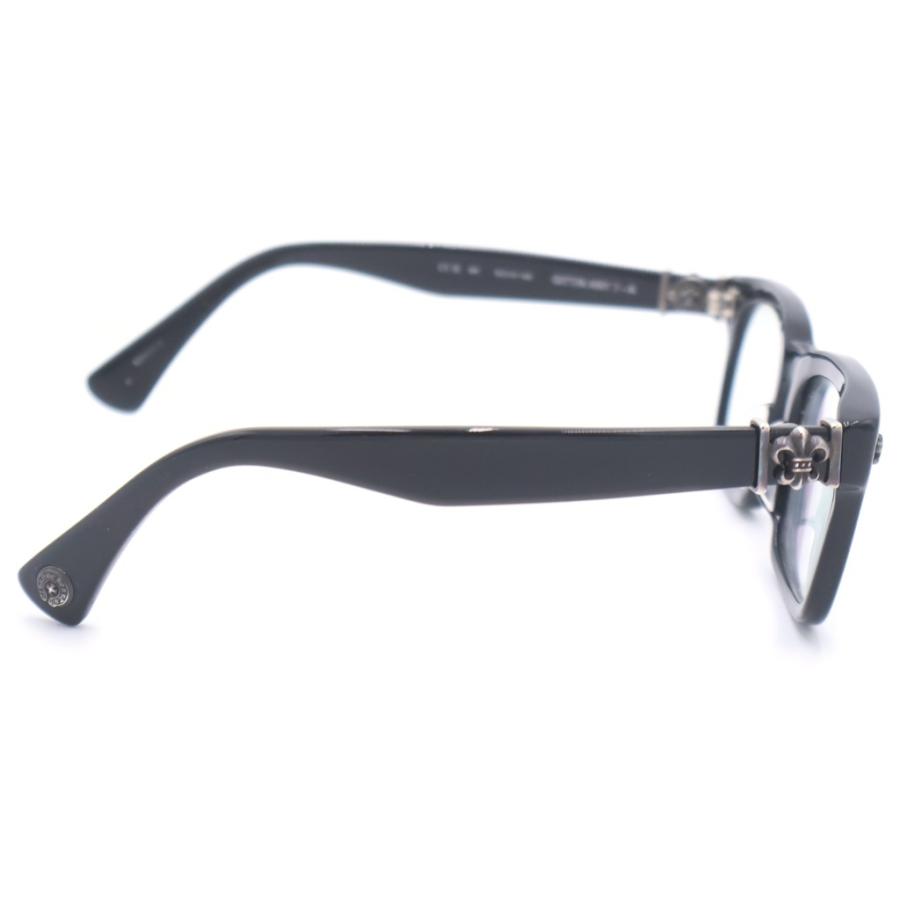 CHROME HEARTS クロムハーツ GITTIN ANY？-A BSフレアテンプル ウェリントン サングラス メガネ ブラックの画像