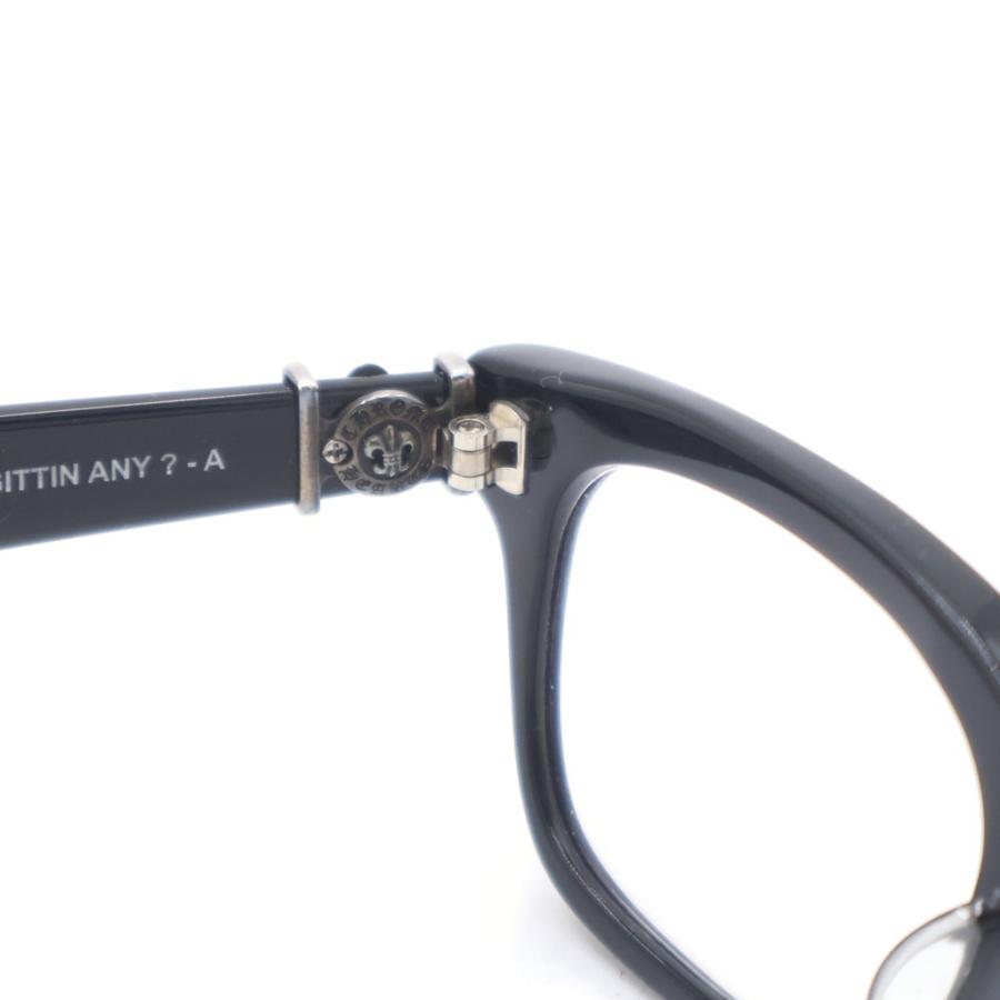 CHROME HEARTS クロムハーツ GITTIN ANY？-A BSフレアテンプル ウェリントン サングラス メガネ ブラックの画像
