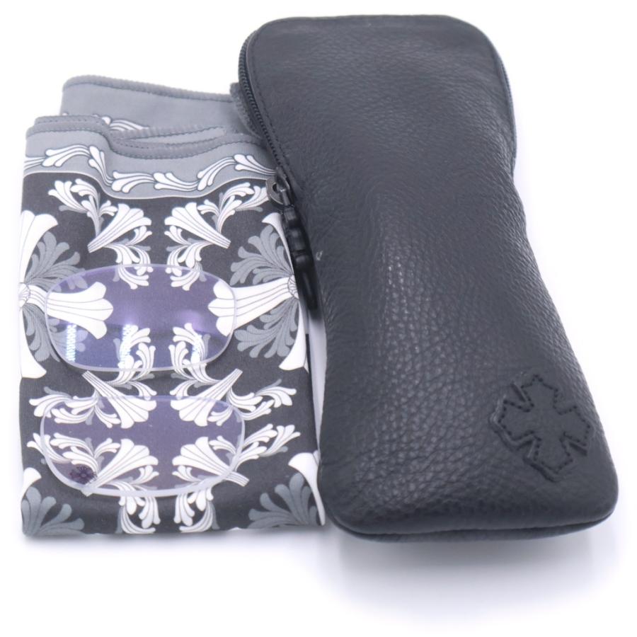 CHROME HEARTS クロムハーツ GITTIN ANY？-A BSフレアテンプル ウェリントン サングラス メガネ ブラックの画像