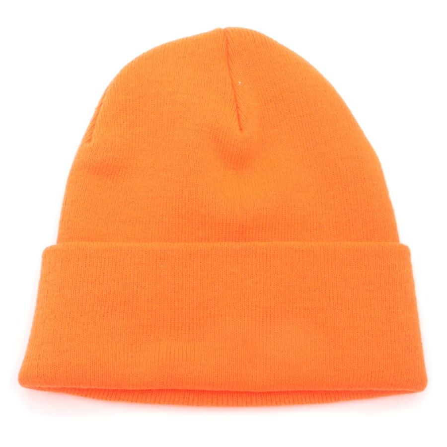 レア　CHROME HEARTS オレンジニット帽 CHROME HEARTS（クロムハーツ） WATCH CAP ワッチキャップ ロゴ刺繍
