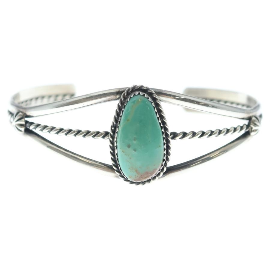 INDIAN JEWELRY インディアンジュエリー Arnold Goodluck アーノルドグッドラック作 ターコイズバングル シルバー Indian Jewelry インディアンジュエリー Arnold Goodluck アーノルド