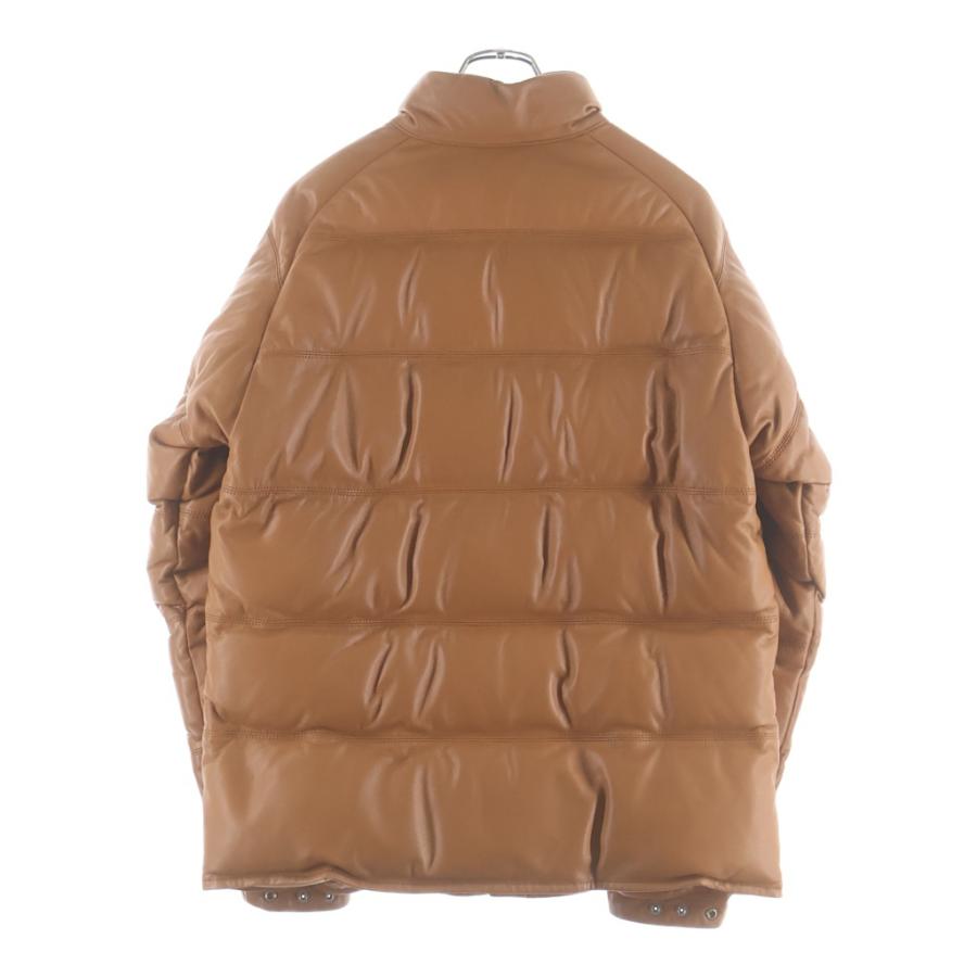 A BATHING APE アベイシングエイプ SHEEPSKIN LEATHER DOWN JACKET シープスキン レザーダウン ジャケット ブラウンの画像