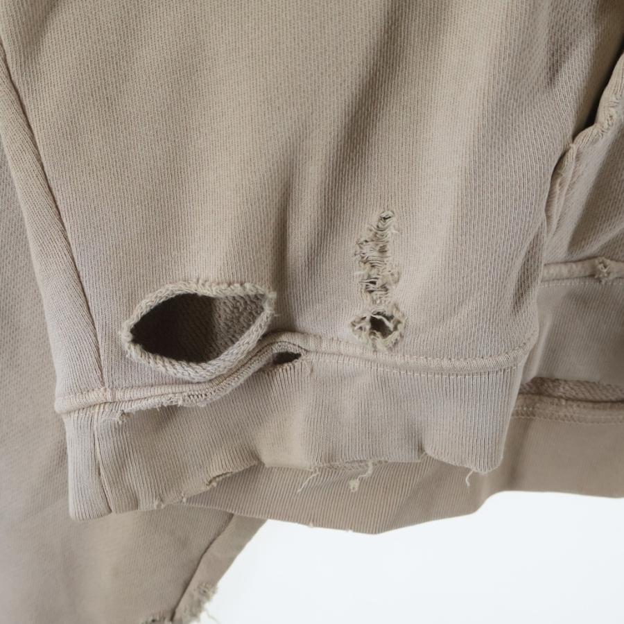 Paly Hollywood パリーハリウッド CONFESSIONS HOODIE BROWN ダメージ加工プルオーバーパーカー フーディー ベージュ Paly Hollywood パリーハリウッド CONFESSIONS HOODIE BROWN ダメージ
