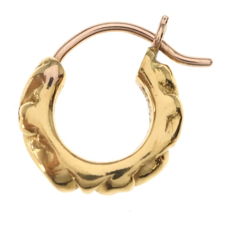 CHROME HEARTS　TNY HOOP SCRL　スクロールフープ　ピアス CHROME HEARTS（クロムハーツ） 22K TNY HOOP SCRL タイニースクロール