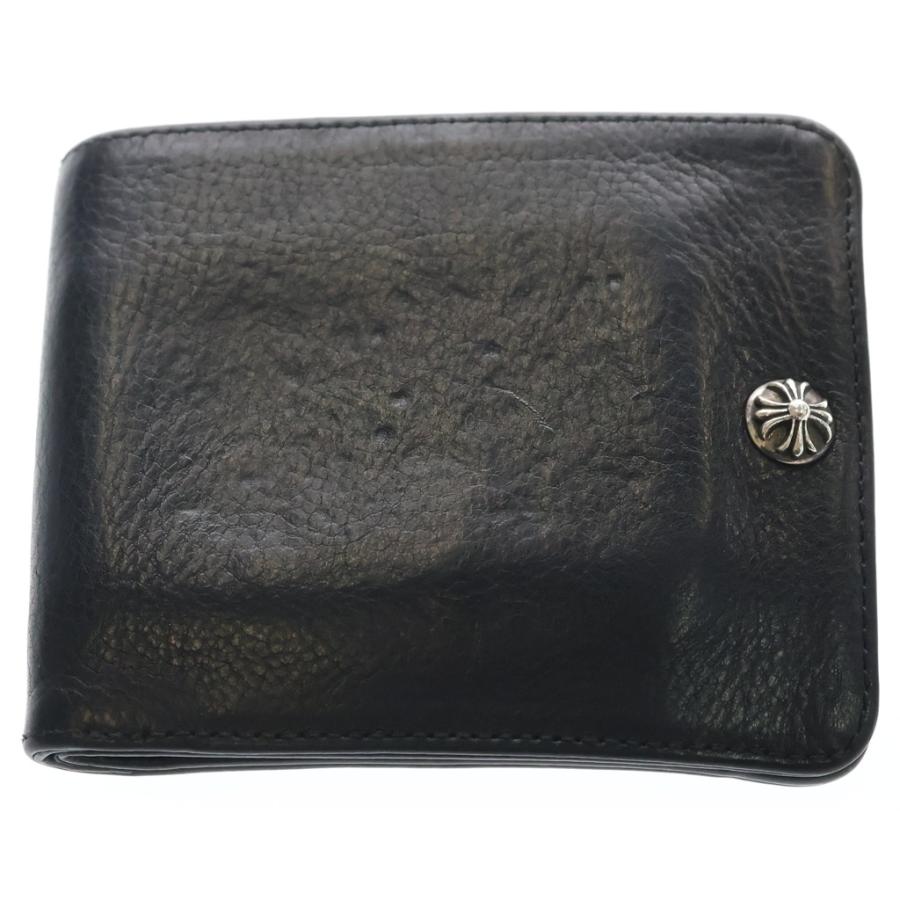 CHROME HEARTS クロムハーツ 1SNAP 1スナップ クロス ボールボタン レザーウォレット 財布 ブラウン BCA361 CHROME HEARTS（クロムハーツ） 1SNAP 1スナップ クロス ボールボタン