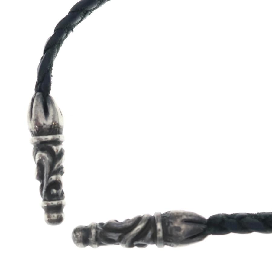 CHROME HEARTS（クロムハーツ） LEATHER BRAID SCROLL ネックレス 