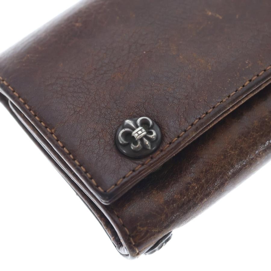 CHROME HEARTS 3フォールドウォレットBSフレア　明日まで限定値下げ CHROME HEARTS（クロムハーツ） 3FOLD 3フォールド BSフレアボタン