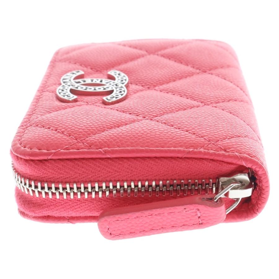 CHANEL（シャネル） ココマーク ジップコインパース ピンク キャビア