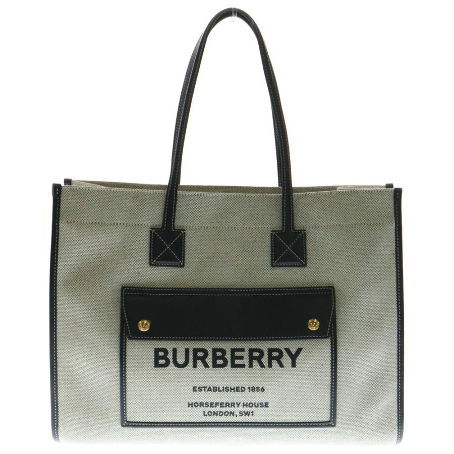 BURBERRY バーバリー フレヤトートバッグ ハンドバッグ ミディアム 