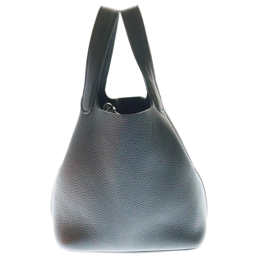HERMES エルメス ピコタンロックPM ブラック トリヨン シルバー金具 Y 