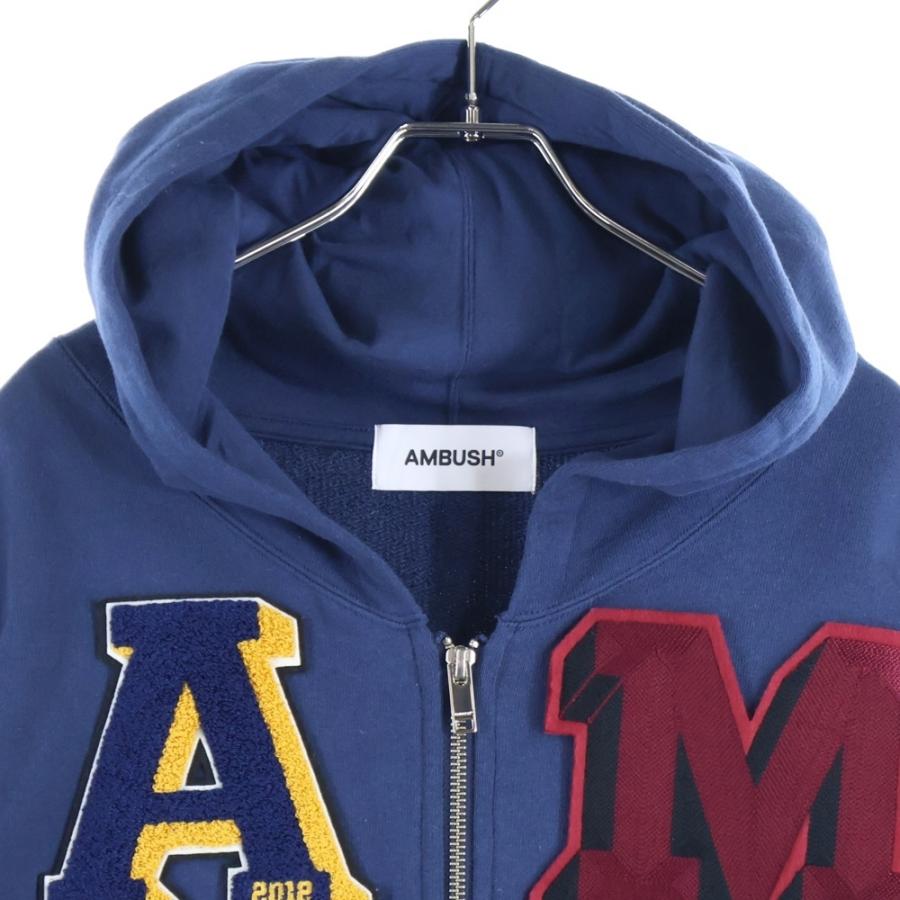 AMBUSH（アンブッシュ） ワッペンロゴ オーバーサイズ ジップアップ