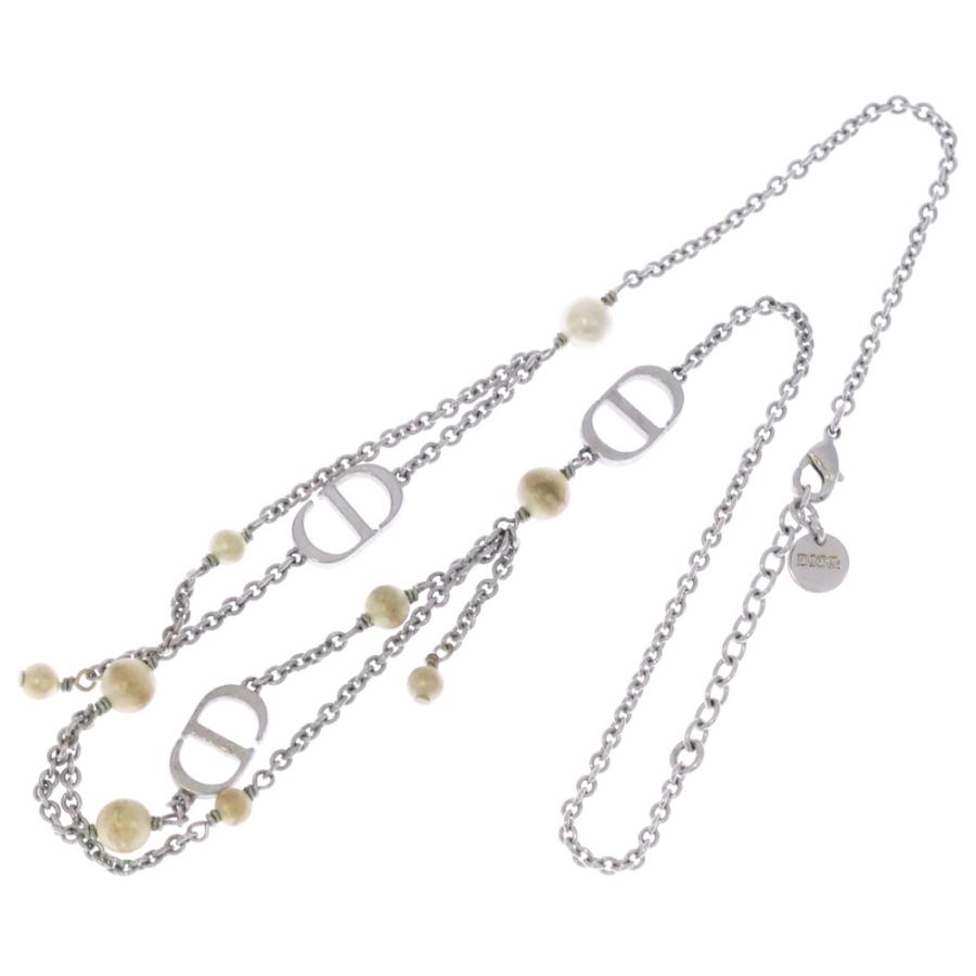 Christian Dior CDロゴ パール ネックレス 正規品 Christian Dior（クリスチャン・ディオール） CDロゴ パールネックレス