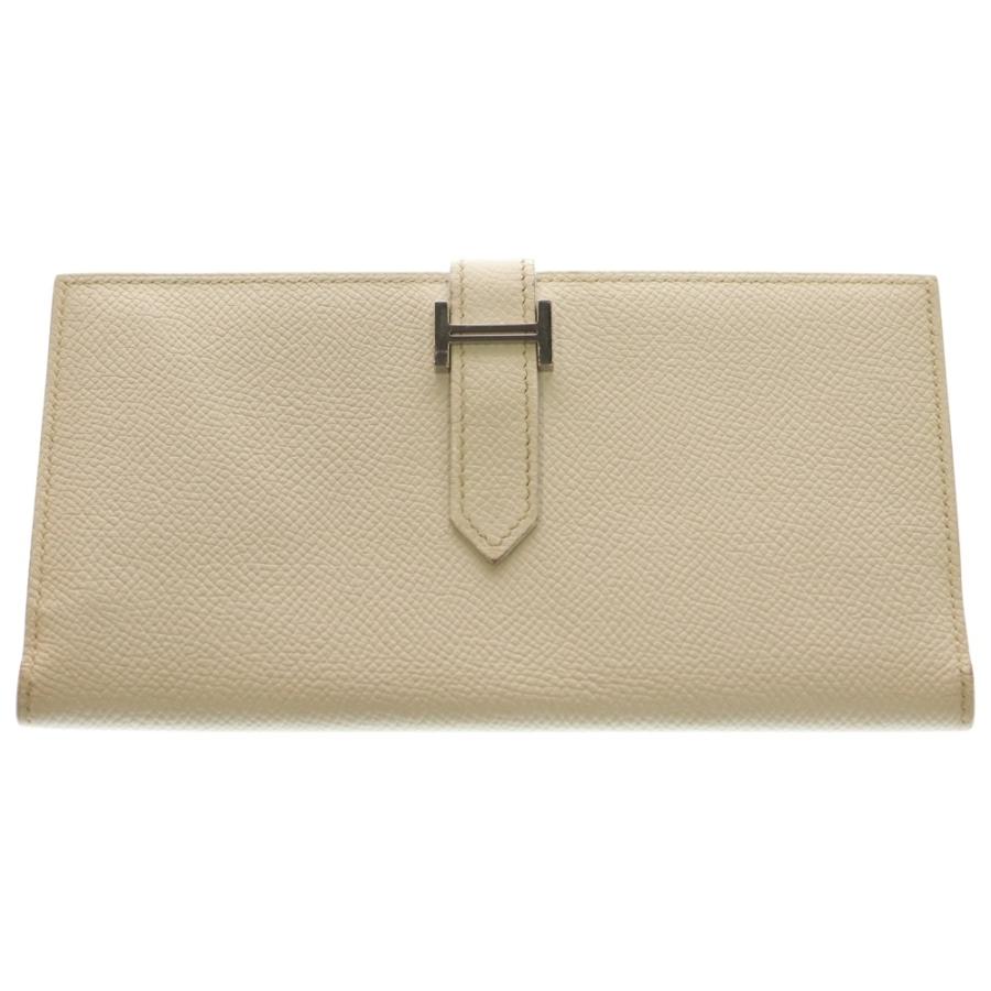 HERMES（エルメス） ベアンスフレ エプソン レザー Hロゴ ロング